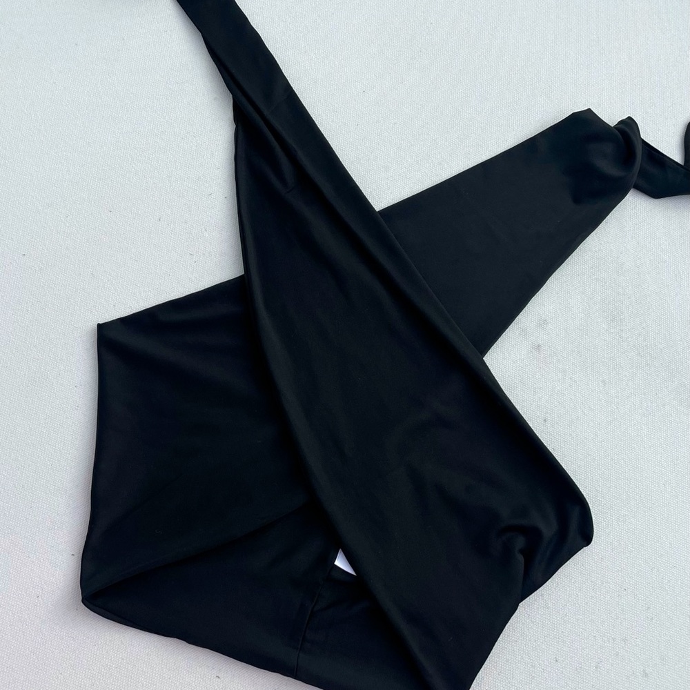 Black Cross Neck Shirt